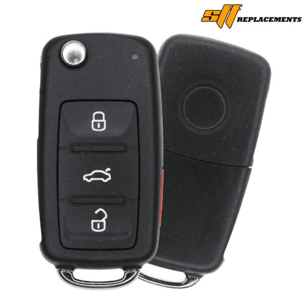 2004-2008 REPLACEMENT 4B FLIP KEYLESS REMOTE FOB TRANSMITTER SMART ACCESS FOR VOLKSWAGEN KR55WK45032 PCF7945A