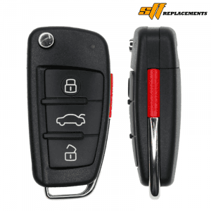 2005-2010 REPLACEMENT 3B FLIP KEY FOB TRANSMITTER FOR AUDI NBG009272T 8P0-837-220E 8P0-837-220G