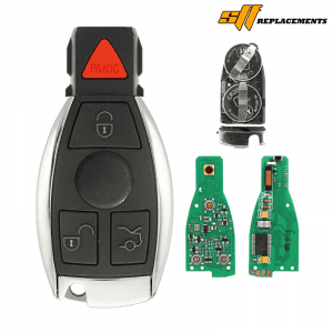 1997-2014 REPLACEMENT 4B FOBIK KEYLESS ENTRY TRANSMITTER FOR MERCEDES BENZ IYZ-3312 W/ 2 BATTERIES