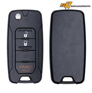 2015-2019 REPLACEMENT 3B KEYLESS FLIP REMOTE FOB TRANSMITTER FOR JEEP FIAT 2ADFTFI5AM433TX