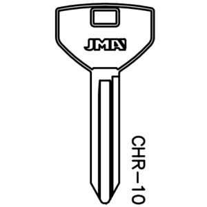 JMA CHRYSLER DODGE JEEP KEY BLANK CHR-10 Y155 PACK OF 10