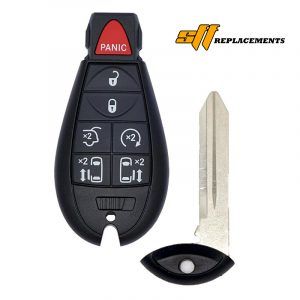 2008-2014 REPLACEMENT 7B FOBIK KEYLESS GO PROXIMITY REMOTE FOB TRANSMITTER FOR CHRYSLER TOWN & COUNTRY IYZ-C01C 05026590