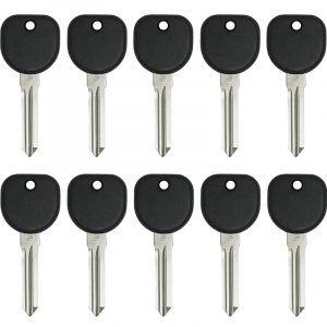 PACK OF 10 REPLACEMENT CIRCLE PLUS Z KEYWAY TRANSPONDER KEY FOR GM B111