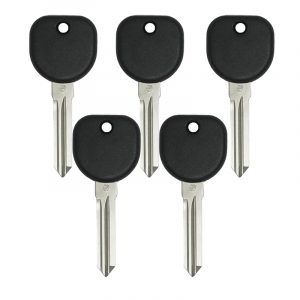 PACK OF 5 REPLACEMENT CIRCLE PLUS Z KEYWAY TRANSPONDER KEY FOR GM B111
