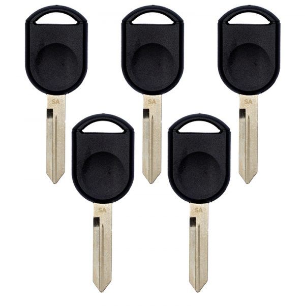 PACK OF 5 H92-PT 80BIT TRANSPONDER KEY FOR FORD LINCOLN MERCURY