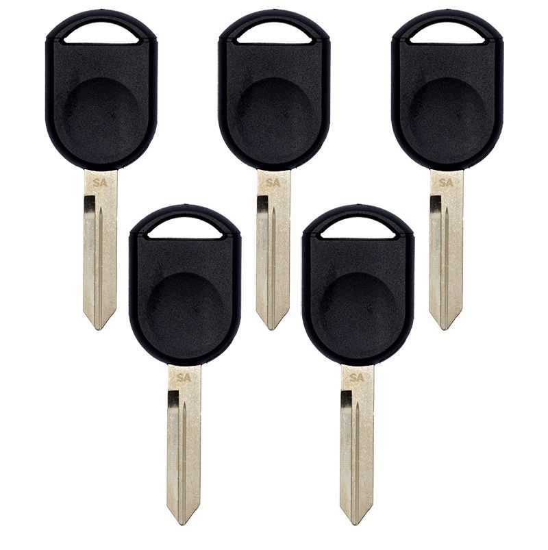 PACK OF 5 H92-PT 80BIT TRANSPONDER KEY FOR FORD LINCOLN MERCURY
