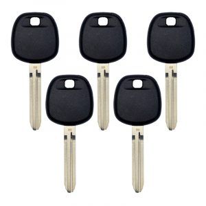 PACK OF 5 REPLACEMENT TOYOTA H CHIP TRANSPONDER KEY TOY44H-PT
