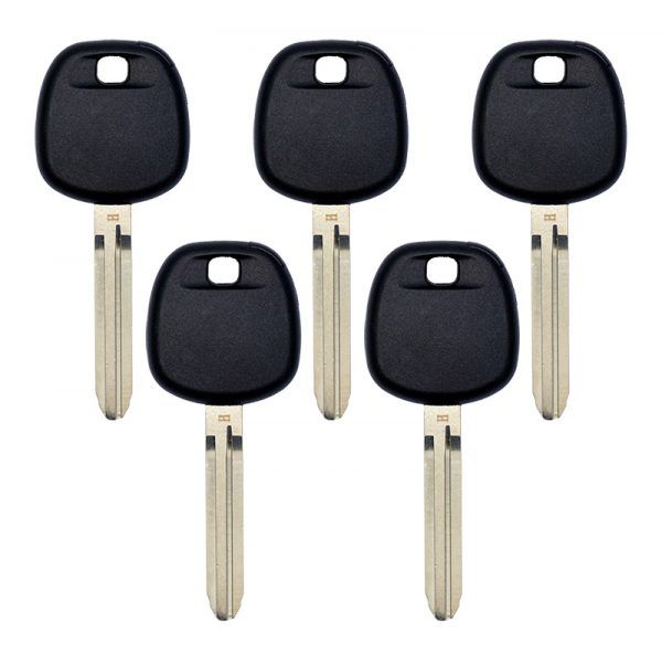 PACK OF 5 REPLACEMENT TOYOTA H CHIP TRANSPONDER KEY TOY44H-PT