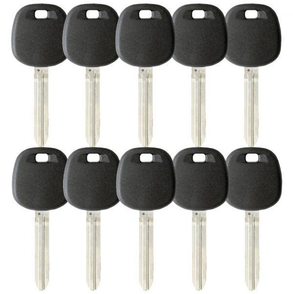 PACK OF 10 REPLACEMENT TOY44D TRANSPONDER KEY FOR TOYOTA (DOT CHIP)