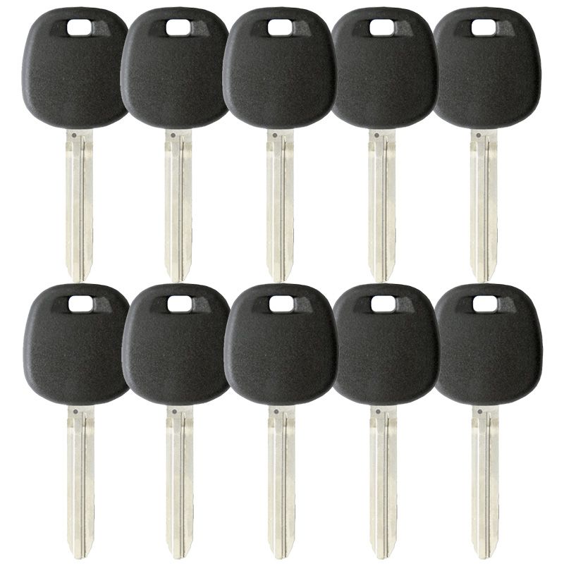 PACK OF 10 REPLACEMENT TOY44D TRANSPONDER KEY FOR TOYOTA (DOT CHIP)