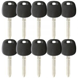 PACK OF 10 REPLACEMENT TOY44G TRANSPONDER KEY FOR TOYOTA (G CHIP)