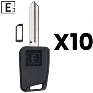 E3 SOLID KEY SHELL – MECHANICAL KEY BLANK FOR DA34 X237 DAT-16 - Pack Of 10
