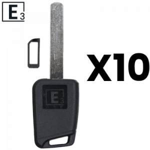 E3 SOLID KEY SHELL – MECHANICAL KEY FOR SUBARU DAT17 - PACK OF 10