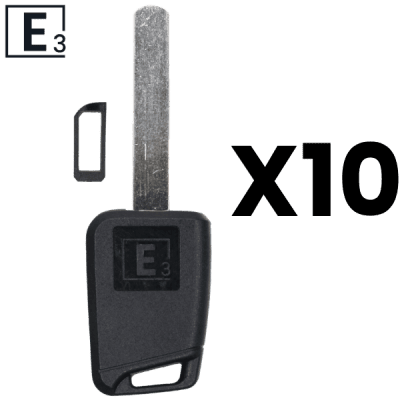 E3 SOLID KEY SHELL – MECHANICAL KEY FOR SUBARU DAT17 - PACK OF 10