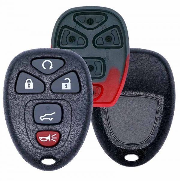 REPLACEMENT 5B KEYLESS ENTRY REMOTE REMOTE START & POWER HATCH  CASE / SHELL FOR GM OUC60221 / OUC60270
