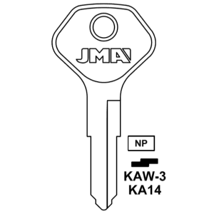 JMA KAWASAKI KA14 KAW-3 MOTORCYCLE KEY PACK OF 10