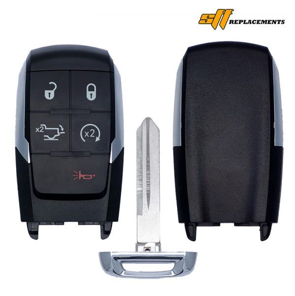 2019-2024 REPLACEMENT SMART KEY 5B PROXIMITY REMOTE FOB FOR RAM, LIMITED, LONGHORN GQ4-76T 68374994