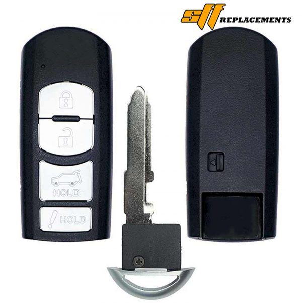 REPLACEMENT 4B SMART PROXIMITY REMOTE FOB FOR 2016-2020 MAZDA CX-5 CX-9 WAZSKE13D02