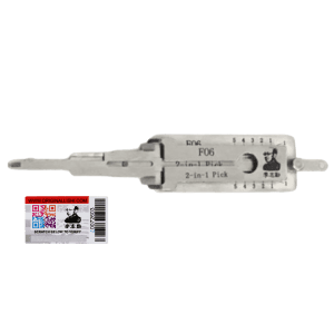 ORIGINAL LISHI 1990 H51 FO6 2-IN-1 PICK DECODER ANTI GLARE