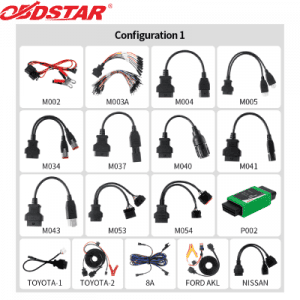 OBDSTAR MOTO IMMO KIT Motorcycle Adapter Set For KeyMaster and X300 Devices CONFIGURATION 1