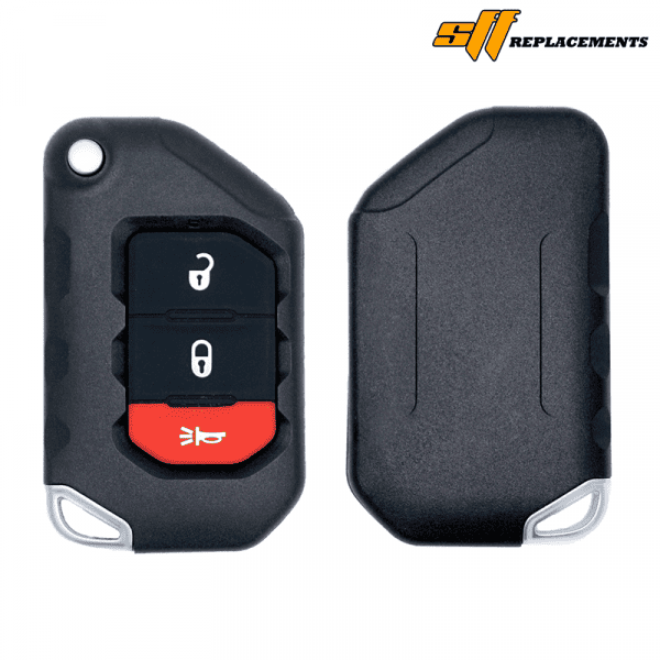 2018-2024 AFTERMARKET REPLACEMENT 3B JEEP WRANGLER GLADIATOR FLIP STYLE KEYLESS PROXIMITY REMOTE FOB 68416782 OHT1130261