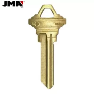 JMA SC9 A1145E 6-Pin Schlage Keys Brass Finish SLG-5E-BR