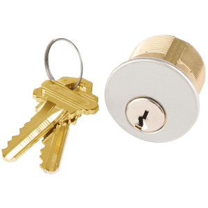 MAXTECH 1″ Mortise Cylinder In Satin Chrome Finish (SC1 Keyway)
