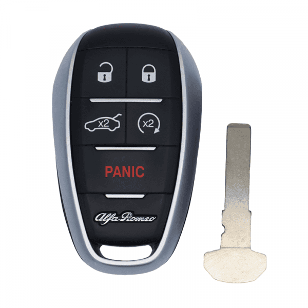 2017-2024 ALFA ROMEO GIULIA STELVIO 5B SMART KEYLESS PROXIMITY REMOTE FOB KR5ALFA434 6EP44LXHAA - Image 2