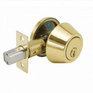 MAXTECH Builders series Grade 3 High Quality Single Cylinder Deadbolt - Brass Finish