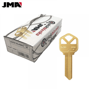 JMA KW1 RESIDENTIAL KEYS BRASS FINISH 50-PACK KWI-1KE-BR