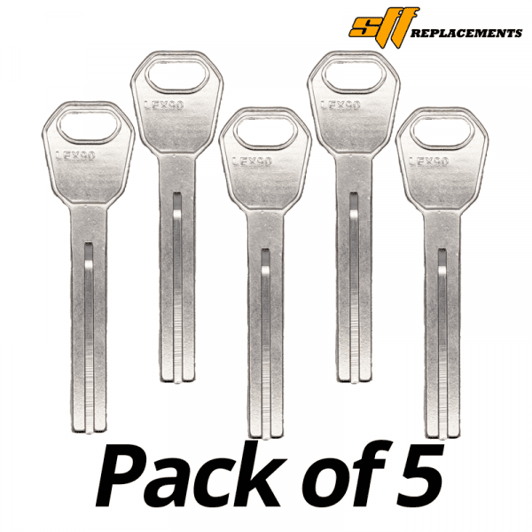 LXP90 KK10 MECHANICAL HIGH SECURITY KEY BLANK PACK OF 5
