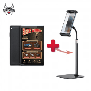 TBW-TBLT-STD BLACK WIDOW PREMIUM 8” ANDROID TABLET AND ARTICULATING STAND BUNDLE