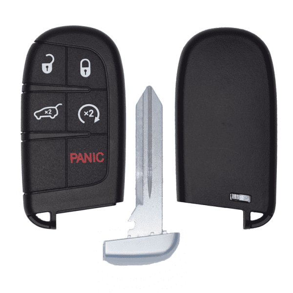 NEW REPLACEMENT 5B CASE SHELL FOR DODGE DURANGO JEEP GRAND CHEROKEE SMART KEYLESS PROXIMITY REMOTE FOB
