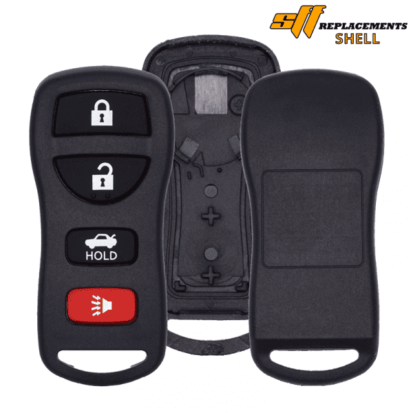 REPLACEMENT 4B KEYLESS ENTRY REMOTE SHELL / CASE FOR NISSAN KBRASTU15