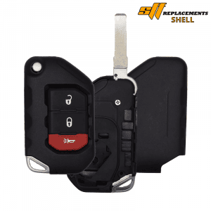 NEW REPLACEMENT 3B CASE SHELL FOR JEEP FLIP SMART KEYLESS PROXIMITY REMOTE FOB OHT1130261