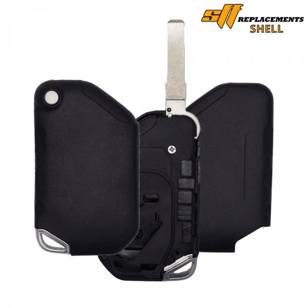 NEW REPLACEMENT NO BUTTON CASE SHELL FOR JEEP FLIP SMART KEYLESS PROXIMITY REMOTE FOB OHT1130261