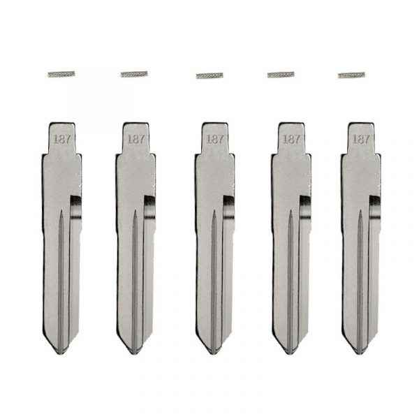 GLOBAL TECSPRO GTL MITSUBISHI MIT9 FLIP KEY BLADE W/ ROLL PINS FOR XHORSE REMOTES