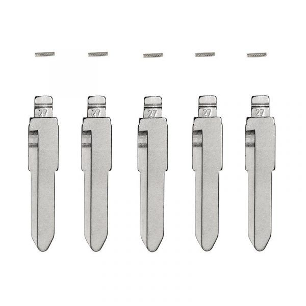 GLOBAL TECSPRO GTL MAZDA MZ34 FLIP KEY BLADE W/ ROLL PINS FOR XHORSE REMOTES