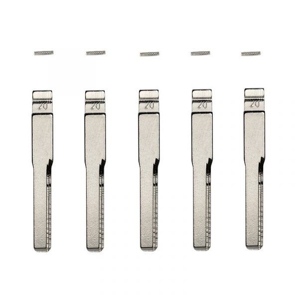 GLOBAL TECSPRO GTL MERCEDES HU64 2-TRACK FLIP KEY BLADE W/ ROLL PINS FOR XHORSE REMOTES